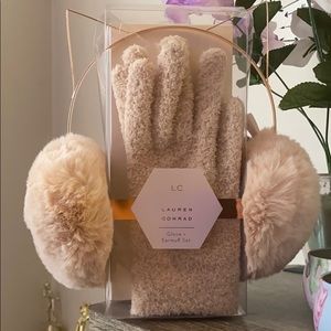 “lauren conrad glove + earmuff set”